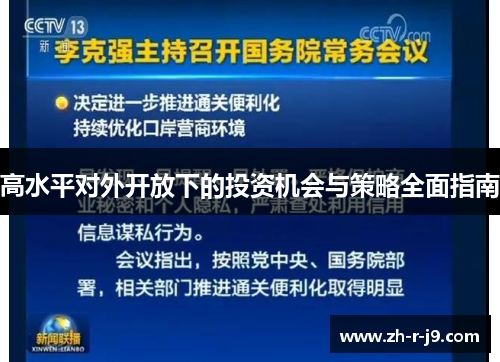 高水平对外开放下的投资机会与策略全面指南